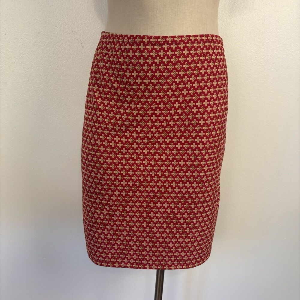 Vintage 90s Y2K Esprit Mini Skirt Womens Medium Floral Red Boho Grunge